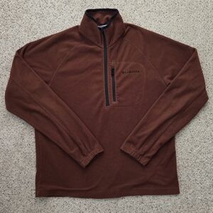Columbia Quarter Zip Sweater Mens Large